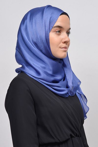Altobeh Janjan Shiny Satin Textured Hijab βραδινό φόρεμα σιφόν σάλι-τζιν