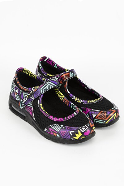 TERLİKSABO Karışık Desen Fileli Ayakkabı