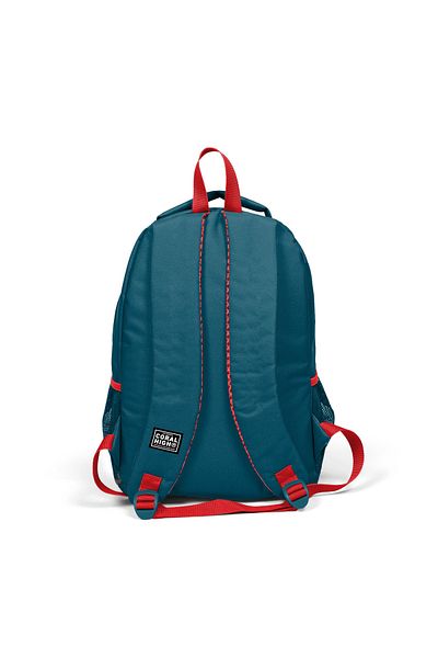 Coral High Kids Indigo Red Astronaut Patterned Triple School Backpack Set 14389