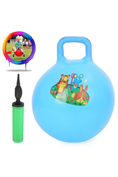 Mashotrend 90 Kg Zıp Zıp Kanguru Top + Pompa - Çocuk Pilates - Çocuk Plates - Aktivite Oyuncak