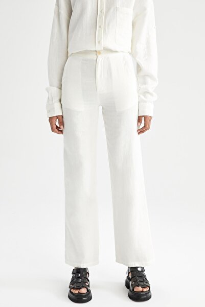 DeFacto Παντελόνι Regular Fit Basic Woven 100% βαμβάκι