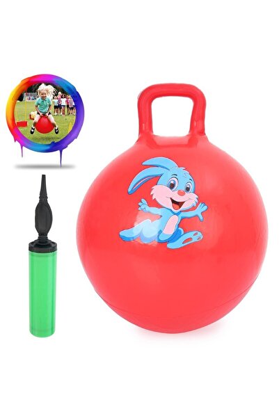 Mashotrend 90 Kg Zıp Zıp Kanguru Top + Pompa - Çocuk Pilates - Çocuk Plates - Aktivite Oyuncak