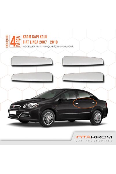 İntachrom Fiat Linea Krom Kapı Kolu Iç 4 Kapı 2007 Ve Üzeri