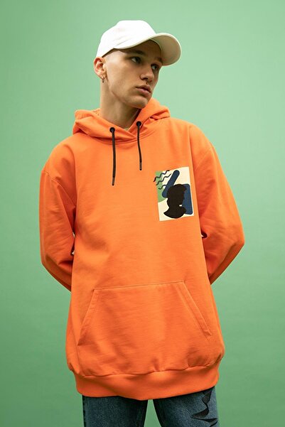 DeFacto Coool Oversize Fit Kapüşonlu Baskılı Sweatshirt