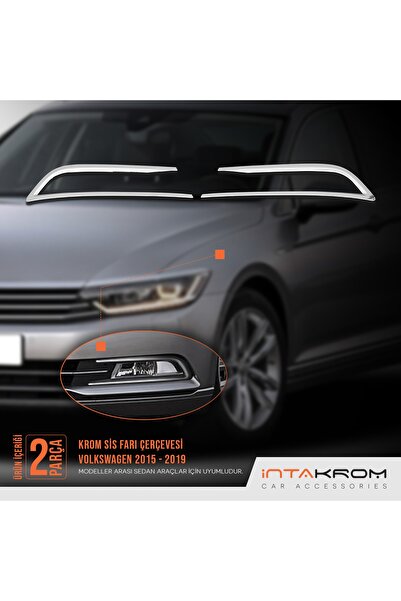 İntachrom Volkswagen Passat B8 Krom Sis Far Çerçevesi 2 Parça 2015 Ve Üzeri