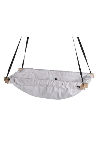 Webburada Beyaz Salıncak Beşik Ahşap Hop Hop Hamak Tavana Asılan Beşik Bebek ...