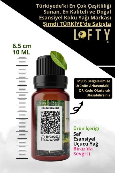 Lofty Pudra, Lavanta, Amber Romantik Uçucu Buhur Yağı Buhurdanlık Esansı Oda Kokusu Esansiyel 10 ml