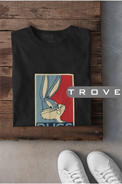 TROVE Tricou unisex, unisex, femei, bărbați, iepurașul iepurașului morcov, de...