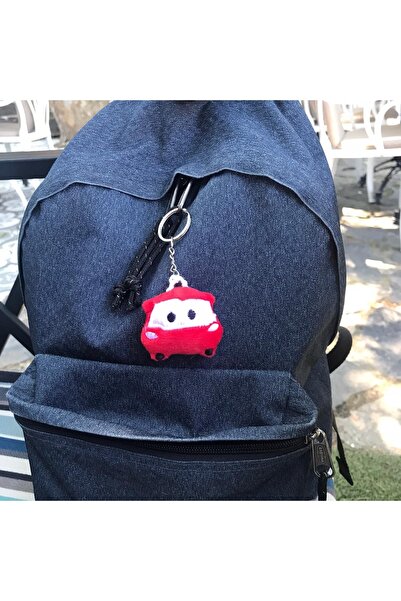 Cute Tiny Red Car Kawaii Keychain Bag And Wallet Accessory Gift ( 1pc )