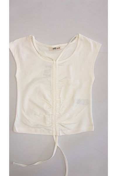 Çikoby Girl's Gathered Front Blouse
