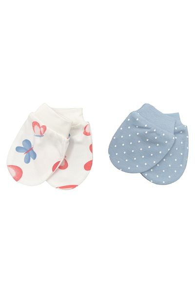Biorganic Wild Flowers 2-Piece Baby Girl Gloves 72177