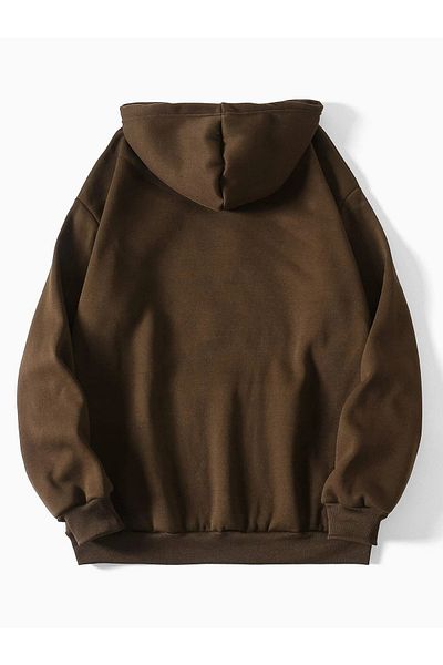 Mad&Calf Unisex Φούτερ με κουκούλα Basic με τσέπες