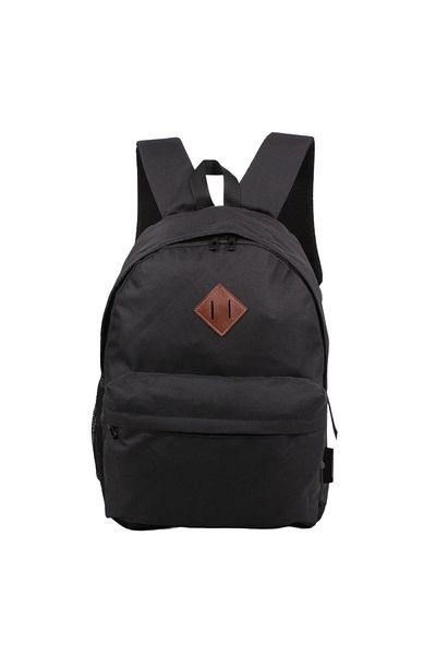 Bagacar 0360 Μαύρο Unisex Σχολικό και καθημερινό σακίδιο πλάτης