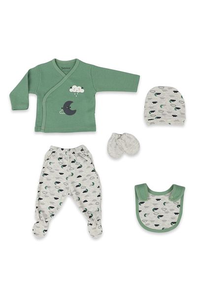 Bebitof Baby 5-Piece Baby Bodysuit Set - 20058 Model