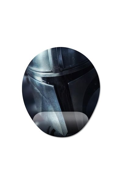 Pixxa نموذج لوحة الماوس لمسند المعصم من The Mandalorian - 2 بيضاوي