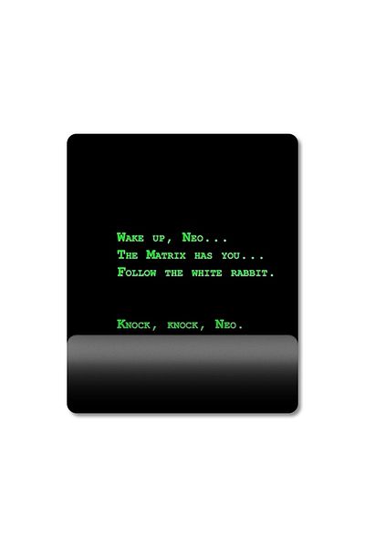Pixxa نموذج لوحة الماوس Wake Up Neo - Matrix مع دعم المعصم - 1