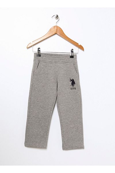 U.S. Polo Assn. Tube Leg Gray Melange Boy's Sweatpants Gabrıelsk022