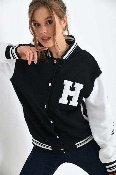 VOLT CLOTHİNG Unisex κεντημένο κολεγιακό μπουφάν