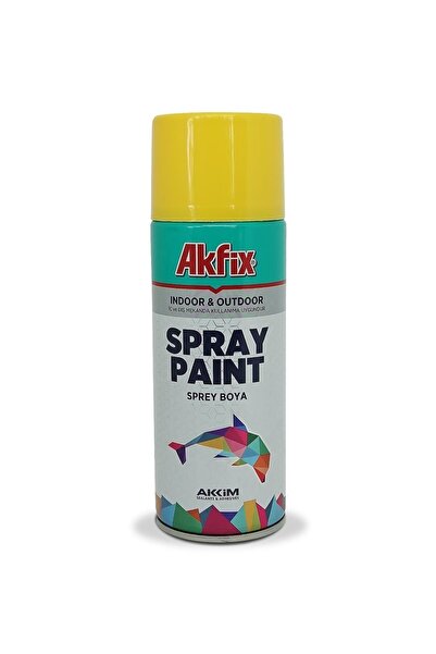 Akfix Akrilik Parlak Sprey Boya 400 Ml Taksi Sarısı Ral1023