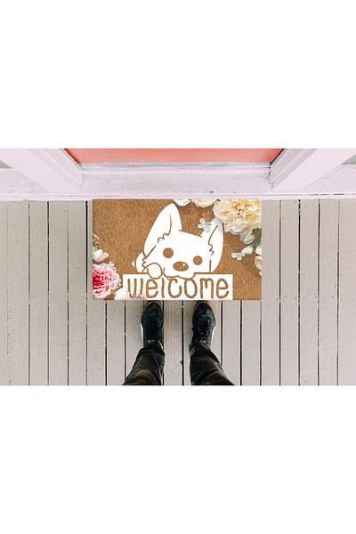 Egebella Non-Slip Base Printed Decorative Door Mat