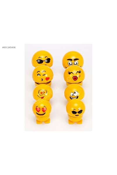 LEDONLİNE Araç Içi Gögüs Üstü Yapıştırma 4lü Emoji Ailesi Torpido Aksesuar