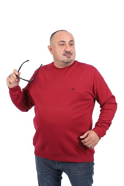 MocGrande Large Size Sweat Double Face Basic 22719-burgundy