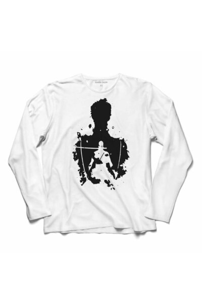 Kendim Seçtim One Piece Zoro Roronoa logo majica dugih rukava Štampano T-shirt