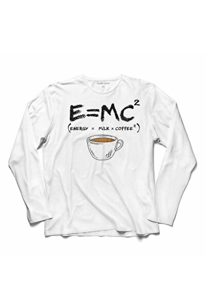 Kendim Seçtim E=mc2 Energy Milk Coffee Energy Milk Coffee Einstein Majica dug...
