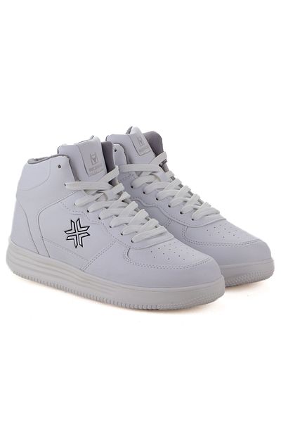 BUCKHEAD Λευκά - 4197 Comfort High Top Unisex Sneaker Αθλητικά Παπούτσια