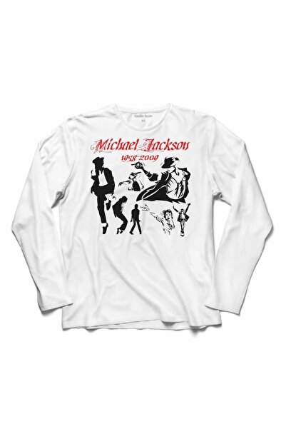 Kendim Seçtim Silueta Majkla Džeksona, dugi rukav Štampano T-shirt