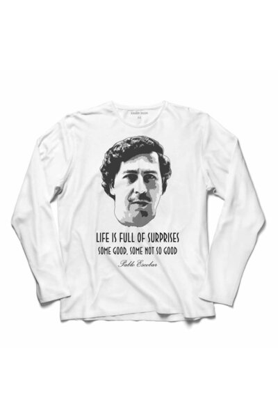 Kendim Seçtim Don Pablo Escobar Narcos El Patron majica dugih rukava Štampano...