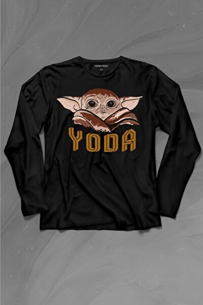 Kendim Seçtim Beba na brodu Yoda Star Wars Smeđa beba Mandalorijanac Majica d...