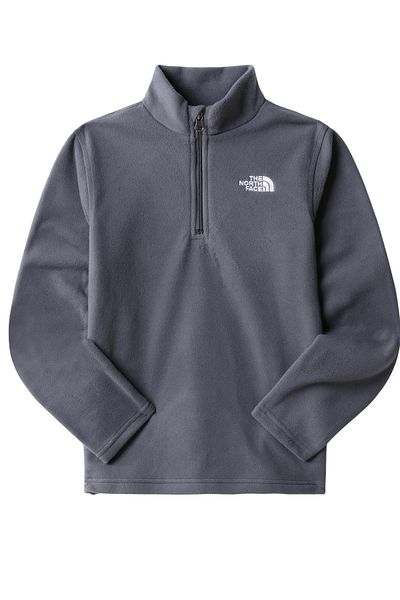 THE NORTH FACE Teen Glacier 1/4 zip pro děti Polar Grey
