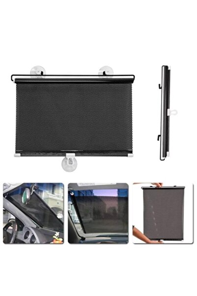 Ally Araba Araç Içi Katlanabilir Araç Oto Ön Cam Güneşlik Branda 40x125cm Siyah