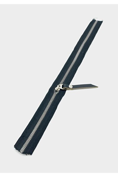 angel çanta aksesuar Metal argintiu cu fermoar de 40 cm cu tăblie din piele neagră