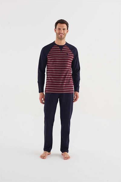 U.S. Polo Assn. Ανδρική πιτζάμες με στρογγυλή λαιμόκοψη U.S. Polo 18619 MAROON