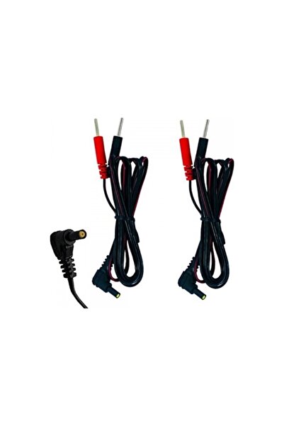 FİZYOPOL 2 Uçlu Orijinal Portatif Tens Cihazı Kablosu,1 Çift Yedek Kablo
