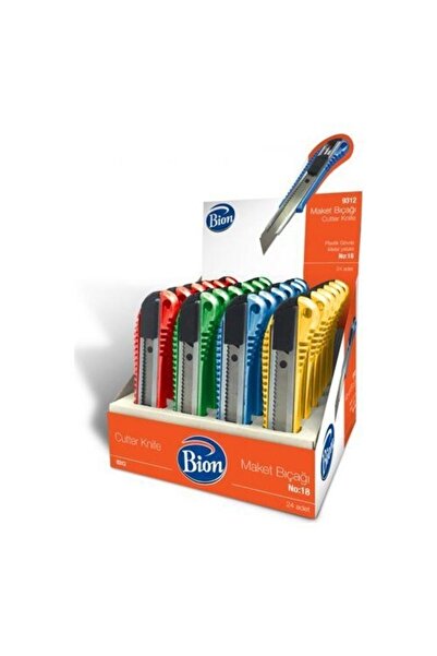 Mas Bion Maket Bıçağı Metal Yataklı 24 Lü Kutu No:18