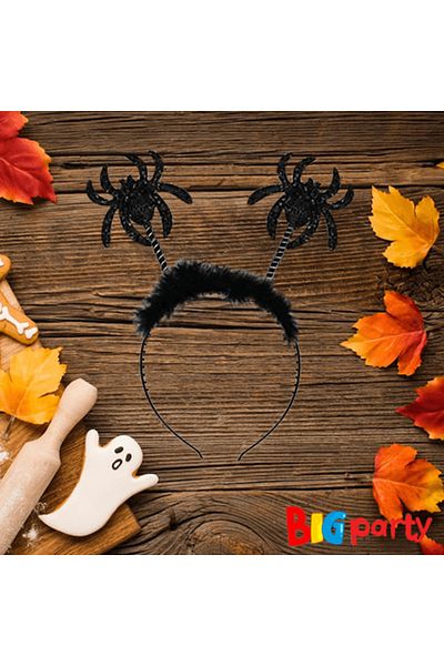Big Party Halloween Crown Spider Model Μαύρο