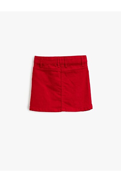 GİYİMİVA Kız Çocuk Keten Etek