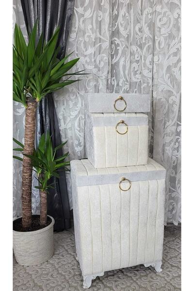 Duru Çeyiz Sandıkları Tuğçe Kapıtene Kirli Sepeti Ikili Lüks Kirlisepetiikili