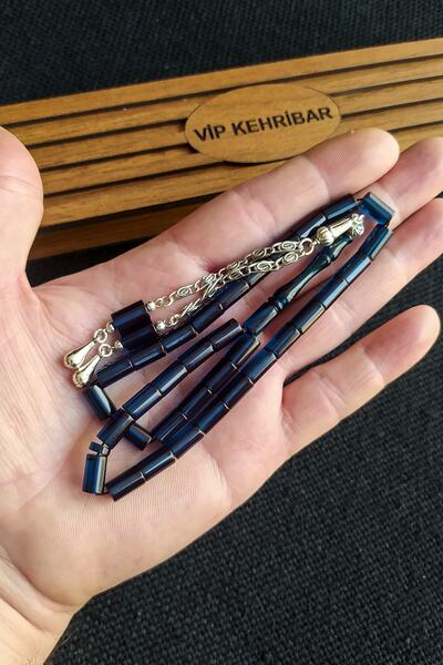 Vip Kehribar 5,5x10 mm Kesme Ateşi Kehribar Tesbih Isme Özel Kişiselleştirile...