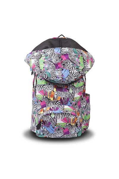 Morikukko Back To School Zebra Kapüşonlu Sırt Çantası