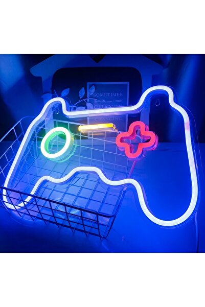 PANTER Ps Kolu Neon Tabela Gece Lambası Ps Cafe Gamepad