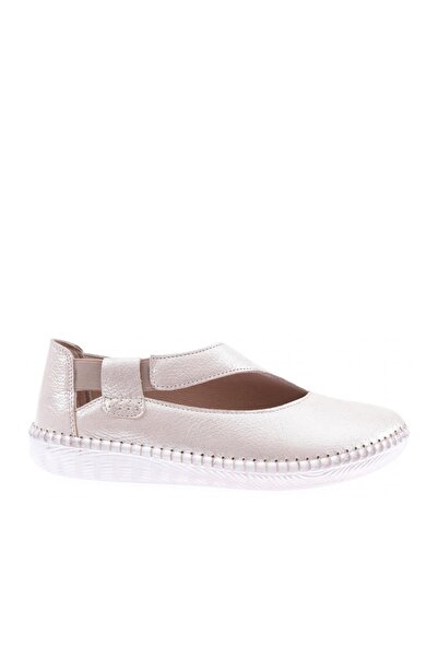DGN Women's Comfort Shoes 22Y Beige Lurex Genuine Leather 51642713