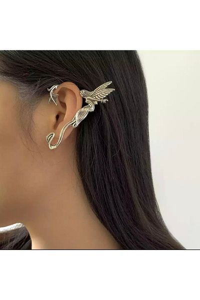 Köstebek Halloween Gothic Punk Elf Fairy Cartilage Cuff Earrings