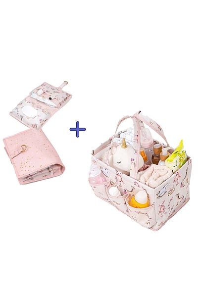 Smyak Alas Baby Care Organizator + Geantă pentru îngrijirea scutecelor Set de două