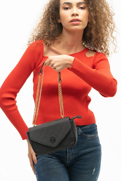 Valentino Orlandi Women's Black Crossbody Bag - Vlt078