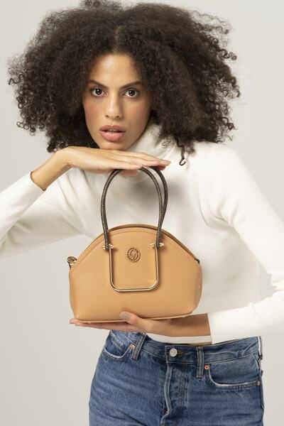 Valentino Orlandi Women's Handbag Camel-brown Vlt075