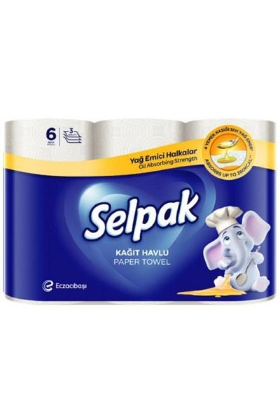 Selpak X 2 Pieces - 3-layer 6-piece Paper towels